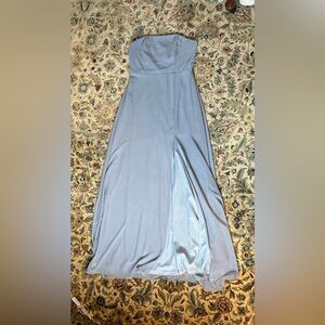 Birdy Grey Dusty Blue Strapless Dress